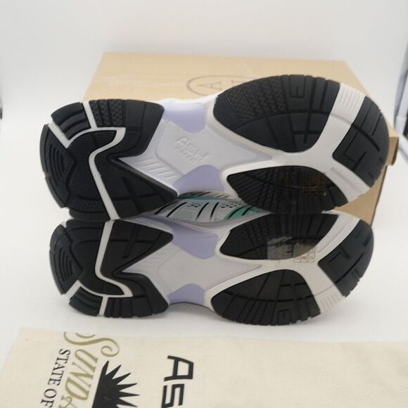 Ash Women's Athletic Shoes in White, Mint, and Lavender - Picture 7 of 10